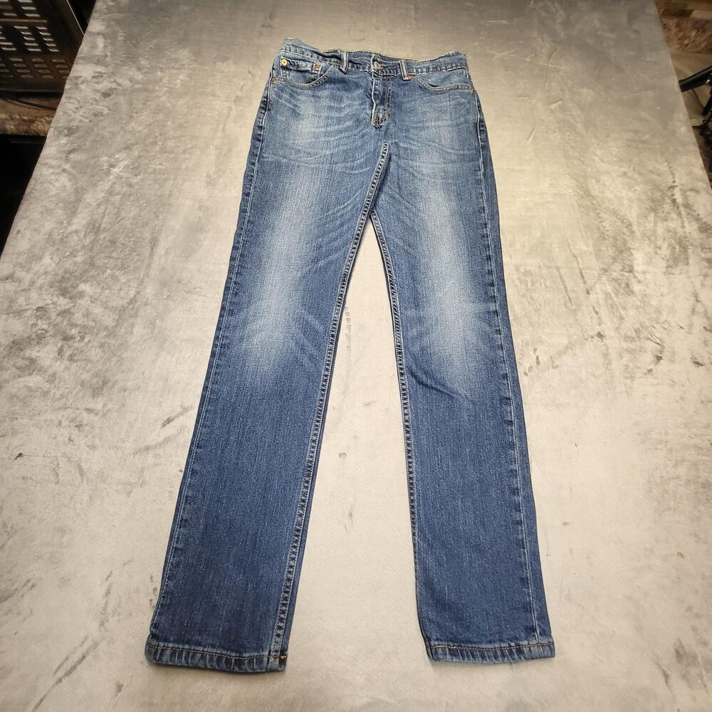 Levis 511 Jeans Mens 28x31 Blue Denim Slim Fit Stretch Tapered Leg Classic